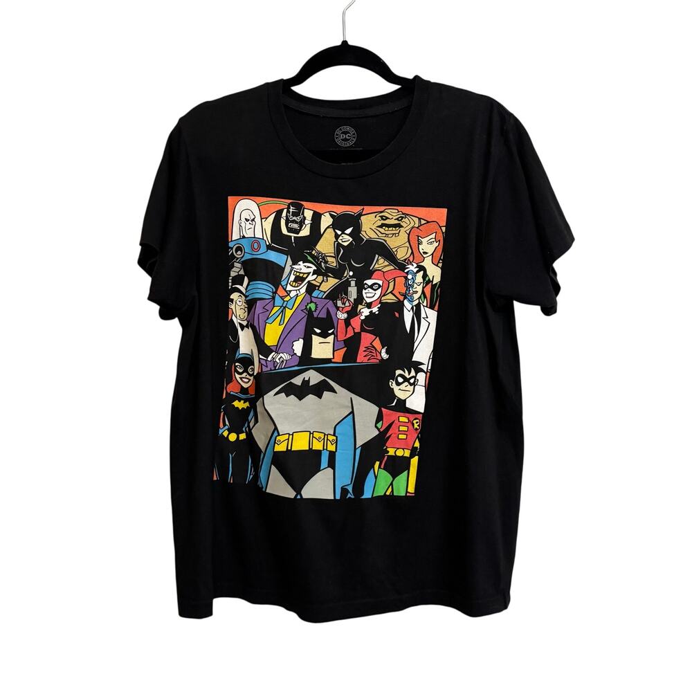 DC Comics Batman The Animated Series Graphic Crew T-Shirt Men M Cotton Cartoon